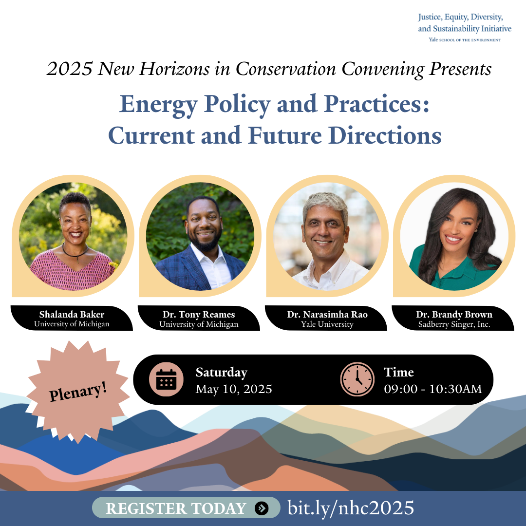 2025 New Horizons in Conservation Convening, Energy Policy and Practices plenary featuring Dr. Brandy Brown